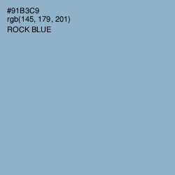 #91B3C9 - Rock Blue Color Image